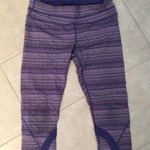 Sz 10 lululemon run inspire crops EUC